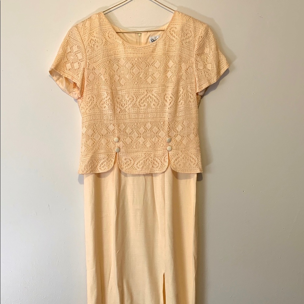 Yellow Vintage/Retro Sheri Martin Dress Size 6P